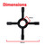 Universal Gas Hob Pan Stand Enamelled Steel Reducer for Small Saucepan Support (130mm)