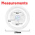 Universal Microwave Turntable Tempered Glass Plate (270mm, 6 Fixer/Hub/Lug)