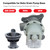 Genuine Beko Pump Assembly for Beko & Grundig Washing Machines 717/B3W/GW7 (1421000100)