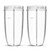 Large Blender Cup Mug Jar (2 Pack) for NutriBullet 600W, 900W, Clear 32oz, 1000ml
