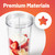 Large Blender Cup Mug Jar (2 Pack) for NutriBullet 600W, 900W, Clear 32oz, 1000ml