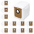 12-Pack Dust Bags for eufy L50 SES, L60 Hybrid SES & Clean L60 SES Robot Vacuums