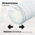 Universal Flexible PVC Plastic Vent Hose (6"/152mm x 3m)