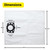 Replacement Karcher Dust Bags for KFI487 MV4 to MV6 WD4 to WD6 (Pack of 12, 2.863-006.0)