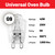Universal G9 Halogen Oven Light Bulb Lamps (G9, 40W, 230V-240V, 300°C, Pack of 5)