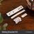 Integrated Fridge Freezer Door 100mm Sliding Bracket Fixing Kit (4 Pack) 