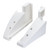 Left & Right Fridge Door Bottle Shelf Brackets for Liebherr (7438548/7438550)