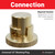 Universally Compatible Gas Cooker Bayonet Socket Blanking Plug 1/2 inch SBP12
