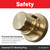 Universally Compatible Gas Cooker Bayonet Socket Blanking Plug 1/2 inch SBP12