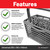 Dishwasher Deluxe 2 in 1 Detachable Cutlery Basket Universal 844746