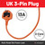 Compatible for Flymo 15m Cable & Plug 510372590 FLY102 Bosch Rotak 34 36 43