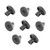 Genuine AEG, Arthur Martin, Electrolux, Privileg, Rex, Zanussi ZDT6255, JLDWW1201, ESL6115, ZSF6128, ZSF6120 Type Grey Lower Basket Wheel (Pack of 8)