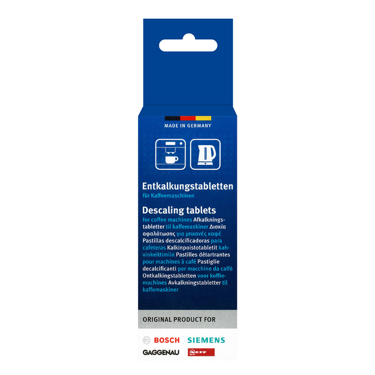 Genuine Bosch Siemens 'TCZ6002' Type Descaling Tablets for Coffee Machines and Kettles (Pack of 6)
