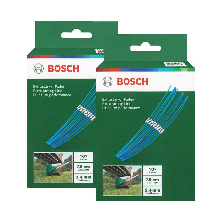 Genuine Bosch ART 30 Combitrim Series 30cm x 2.4mm Extra-Strong Line (2 x Pack of 10)