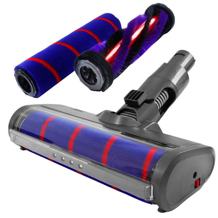 Motorised Soft Roller Floor Tool Kit for Dyson V6, DC58, DC59, DC61, DC62 Vacuum Cleaner (Carbon Fibre, 949852-05)