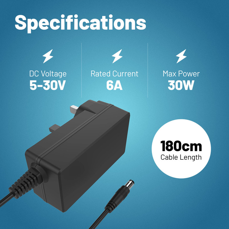 3-Pin UK Mains Plug Vacuum Cleaner Battery Charger For Numatic Henry Hetty Quick NQ100