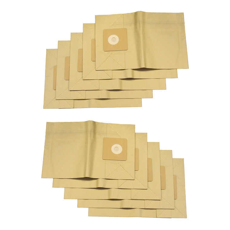 Paper Dust Bags for Hoover S7068, S7070, Truvox Valet V20, Mastervac NV12, Nilco GS1600, Taski Bora, Fakir GS1600, Cleanfix S10, S12 Series Vacuum Cleaner (Pack of 10, 21966)