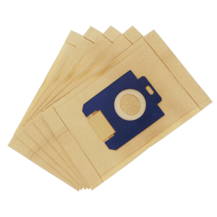 Paper Dust Bags 'E200' S-Bag Type for Electrolux, AEG, Philips, Tornado, Volta Vacuum Cleaner (Pack of 5, 9000844804)