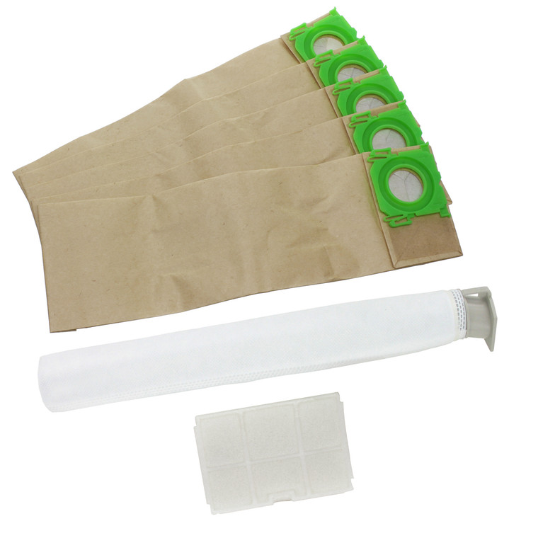 Paper Dust Bags and Filter Service Kit (Pack of 5+2) for Sebo 5093ER 5094ER