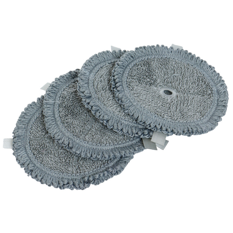 Genuine Microfibre Mop Pads for Bosch Unlimited 7 Pro Hygienic Aqua (4 Pack, 17008155)