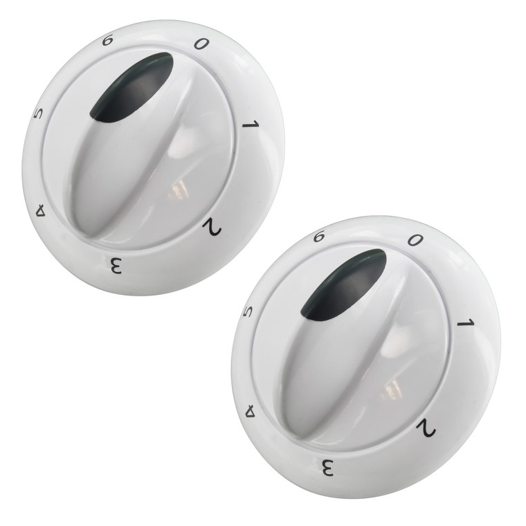 Cooker Hotplate Knob For Beko, JMB 1501W, DVC62W, JMB1532W, SC1523W, 1522W, JMB1501W, SC1521W, SC1531W, 1532W, JMB1522W (Pack of 2, 450920003)