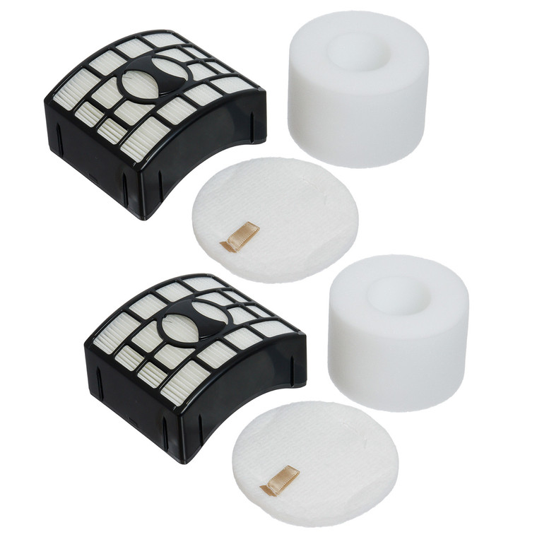 Vacuum Cleaner Foam, Felt & HEPA Filter Kit For Shark NV600, NV601, NV700 (Pack of 2)