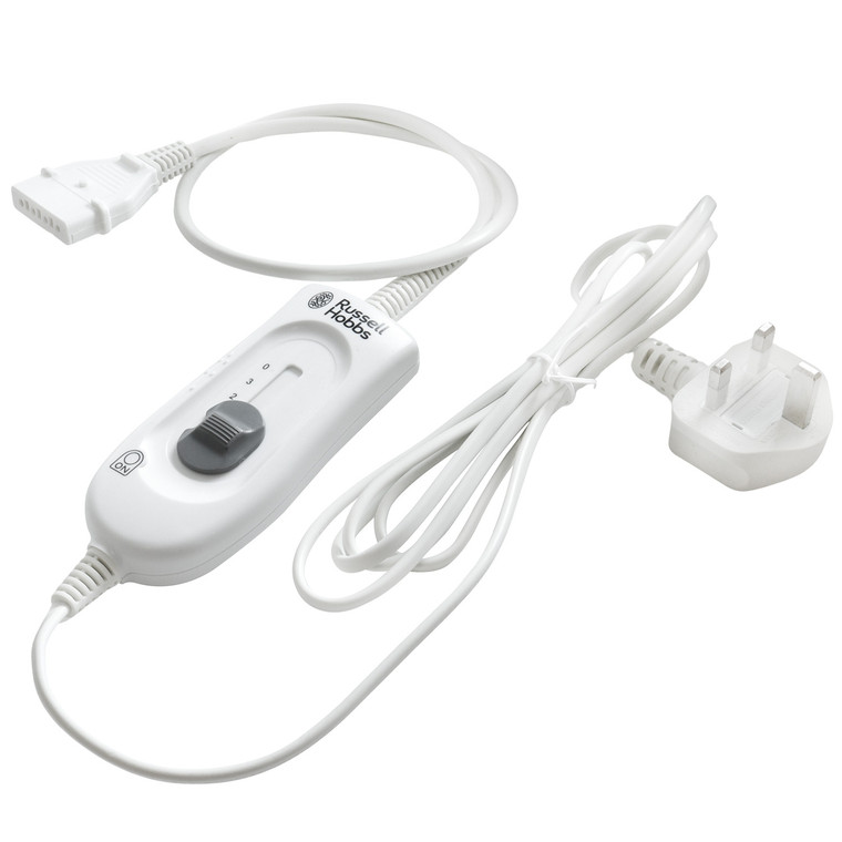 Genuine Russell Hobbs RHESB6001, RHEDB6002, RHEKB6003 Type Electric Blanket Controller with Cable and Plug