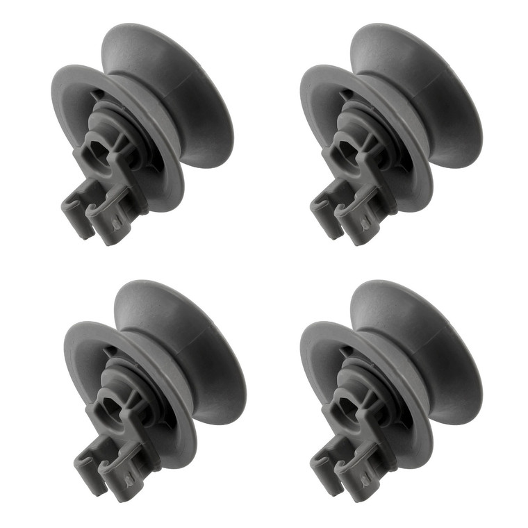 Upper Basket Wheels for Bosch, Neff, Siemens 1KDW, BW, CG, CP, DVS, S41, SCE, SGV, SHE, SHX, SMD, SMI, SMS Series Dishwasher (Pack of 4, 00611666)