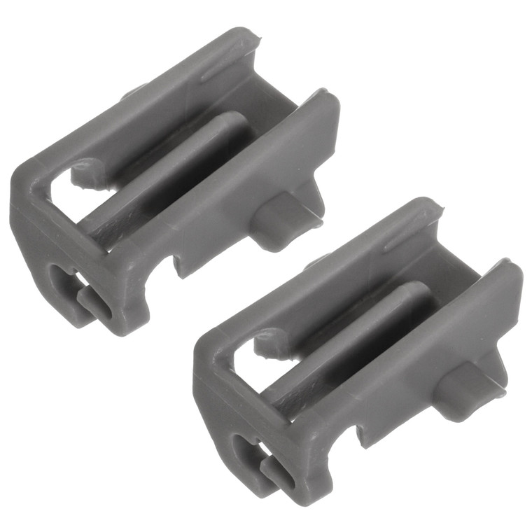 Dishwasher Rack Retaining Clips for Bosch SBV, SMI, SMS; Neff S21, S41, S51, S71; Siemens SN & SX Series (Pack of 2, 00611474)