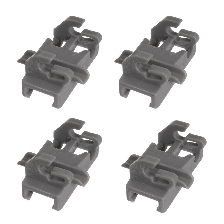 Dishwasher Rack Retaining Clips for Bosch SBV, SMI, SMS; Neff S21, S41, S51, S71; Siemens SN & SX Series (Pack of 4, 00611474)