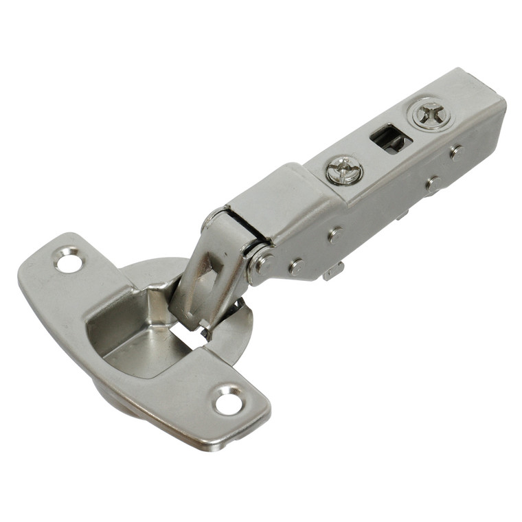 110° Soft-Close Cabinet Door Hinge, Half Overlay, Nickel Plated Compatible for Universal 9071206