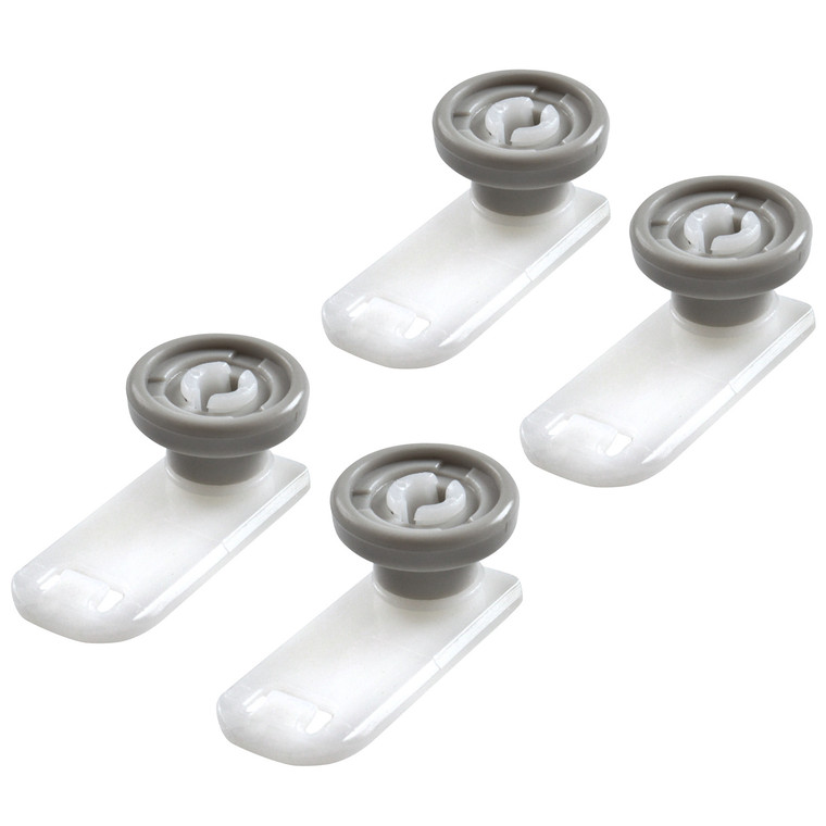 Upper Basket Wheel & Holder for Miele G Series (Pack of 4, 07649011)