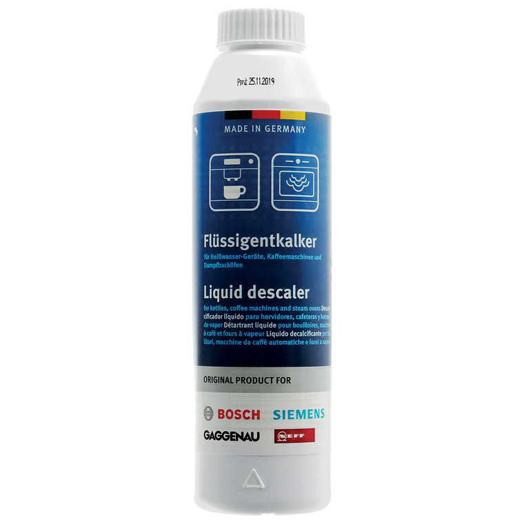 Genuine BSH Liquid Descaler for Coffee Machines & Steam Ovens (250ml, 00312010)