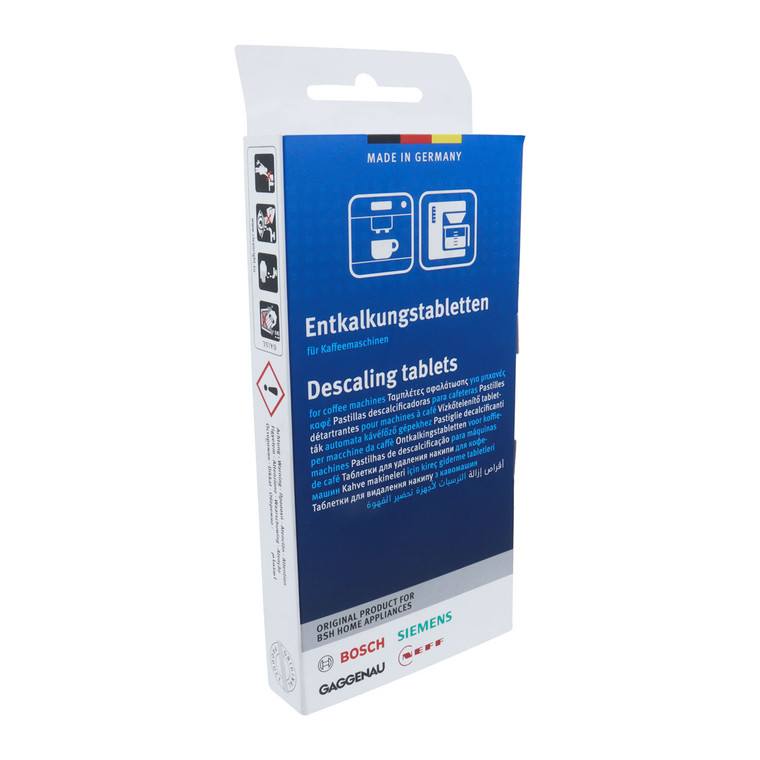 Genuine Original BSH Coffee Machine Drip Pod Espresso Descaling Tablets (Pack of 3, 00312530)