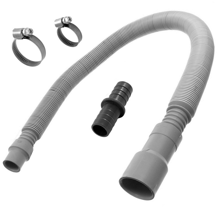 Universal Drain Hose Extension Kit (0.7m - 2.0m Length, 19-28mm Fitting)