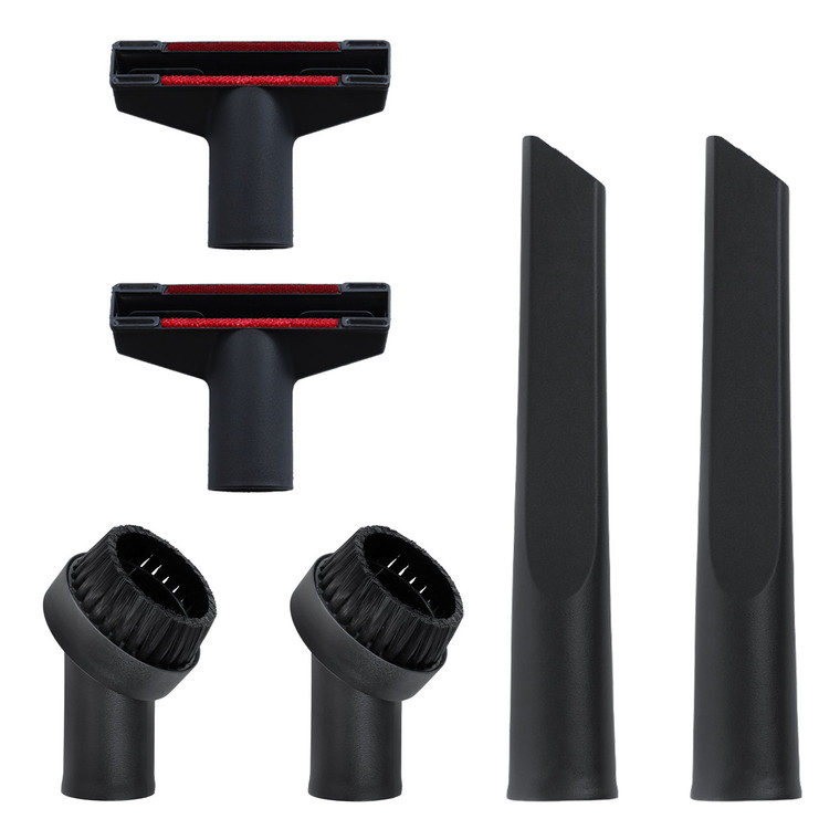 Universal Vacuum Cleaner Black Plastic Tool Accessory Kit 35mm (Pack of 2)