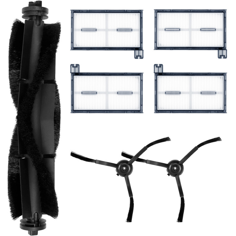 Replacement Parts Kit T29F8011 For Eufy X8 Pro (2 x Side Brushes, 4 x Filters & Brushbar)