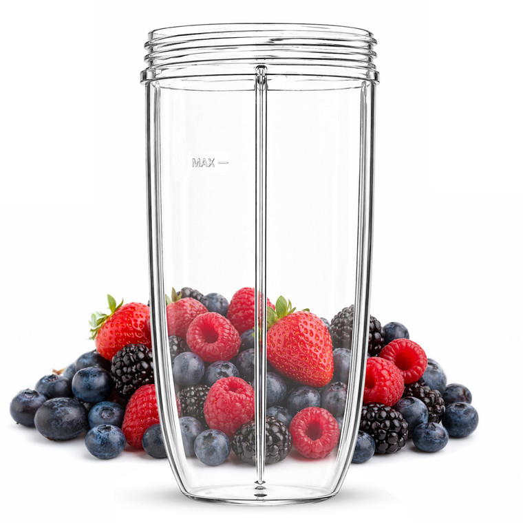 Large Blender Cup Mug Jar for NutriBullet 600W, 900W (Clear, 32oz, 1000ml)