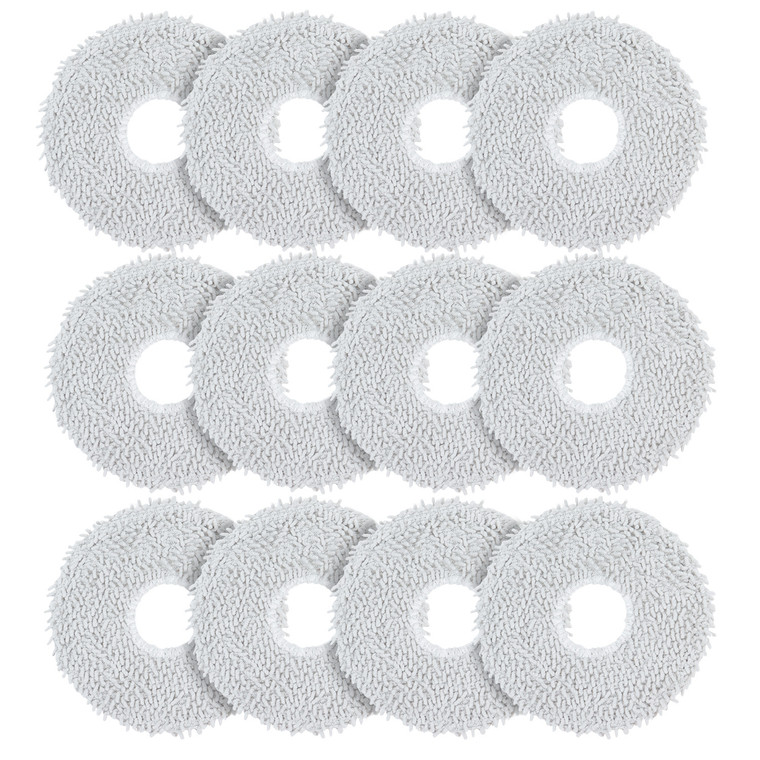 Replacement Cleaning Mop Pads for Xiaomi, Dreame & Ecovacs Robot Vaccums (Pack of 12)