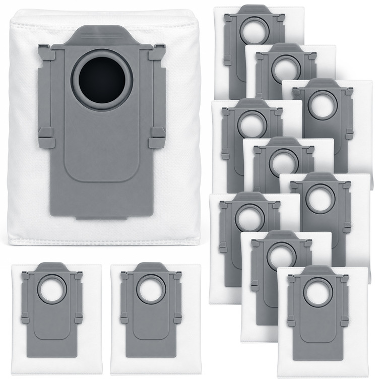 High Capacity Dust Bags for Roborock Q5, L5, Q7, S7, Q8, S8 & Q10 (10 Pack)