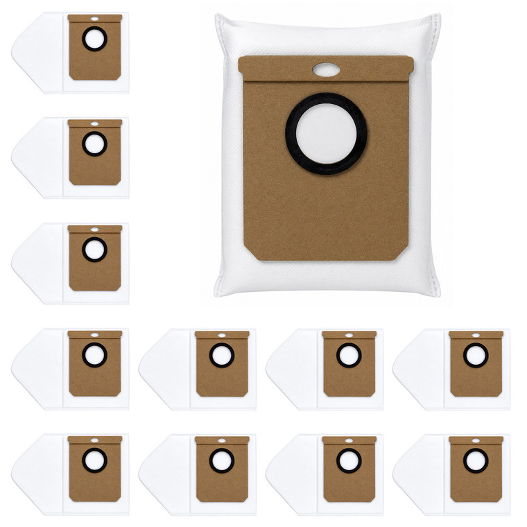 12-Pack Dust Bags for eufy L50 SES, L60 Hybrid SES & Clean L60 SES Robot Vacuums