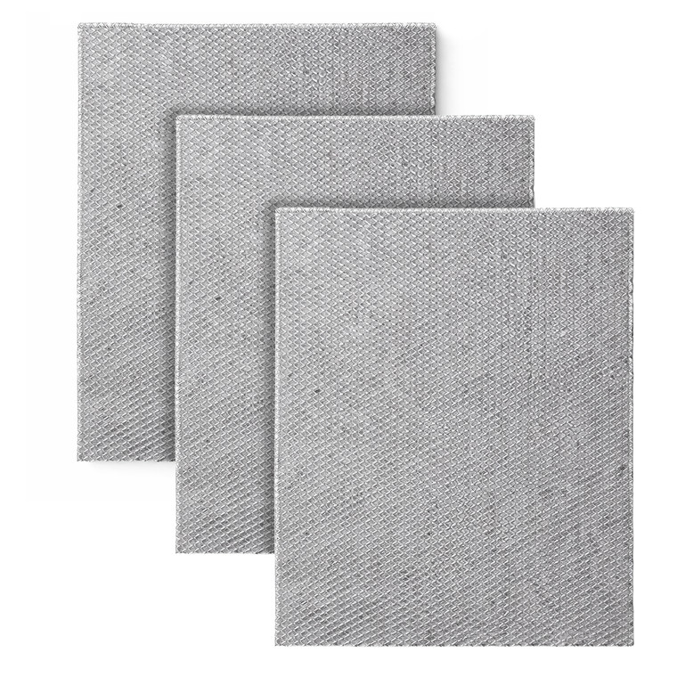 3-Pack Universal Cut-to-Size Aluminium Cooker Hood Filter (47cm x 57cm)