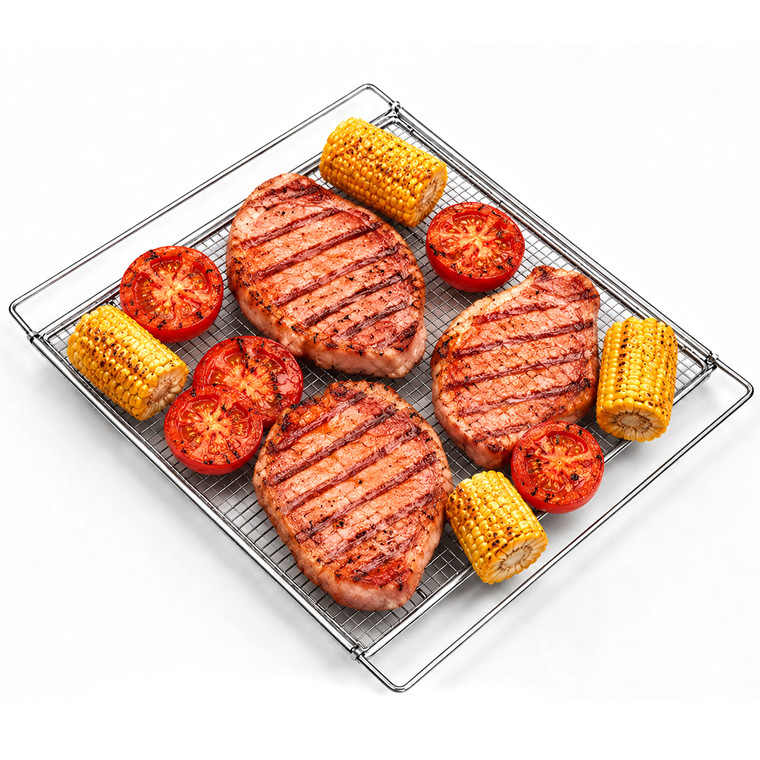 Adjustable Air Fry Oven Basket for Most Ovens 350mm to 570mm Extendable Crispy 