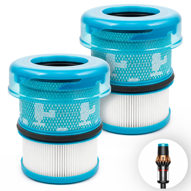 Compatible Dyson V16 Filter (2 Pack) Washable HEPA Filter Cartridge 974676-01
