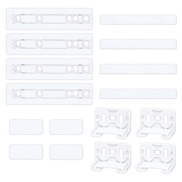 Integrated Fridge Freezer Door 100mm Sliding Bracket Fixing Kit (4 Pack) 