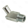 Heater hose fitting, 1/2" NPT x 5/8" barbed, 45 degree