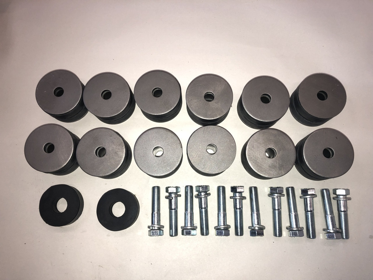 Jeepster/Commando Body Mount bushing and hardware master kit