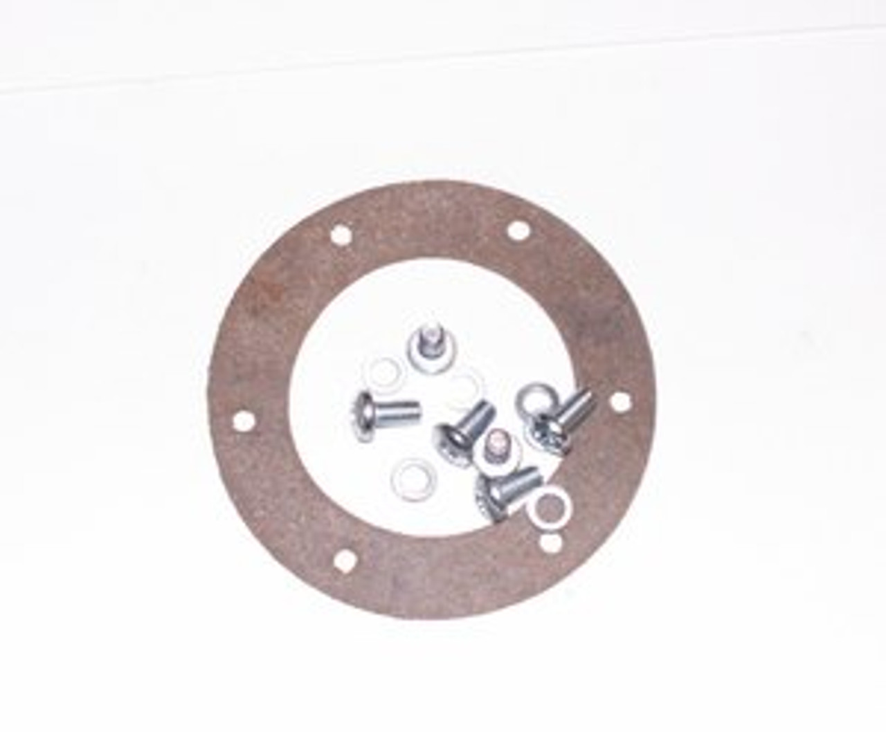 Fuel tank sender gasket with hardware