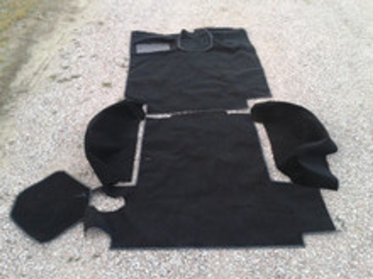 Carpet kit, 1972/73 Jeep Commando, black cut pile