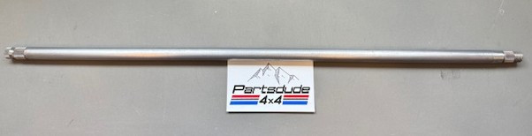 Steering column shaft, splined on both ends for Saginaw steering conversions